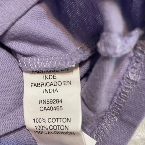 Girl’s Purple Long Sleeve Tee - Picture 4 of 4